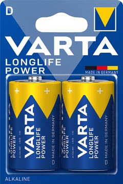 Batterij Varta Longlife Power D (2)