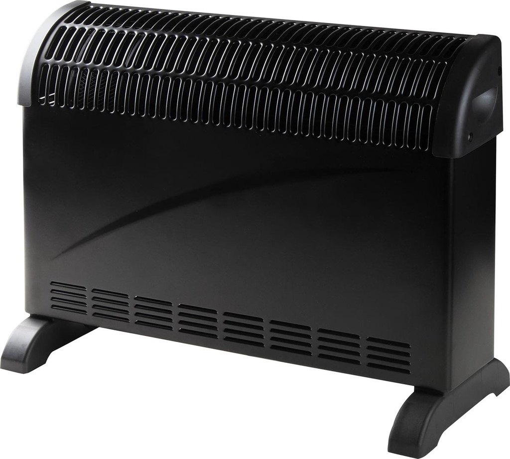 Convector verwarming Domo Turbo 52,5x19,5x38,8cm vermogen tot 2000W zwart