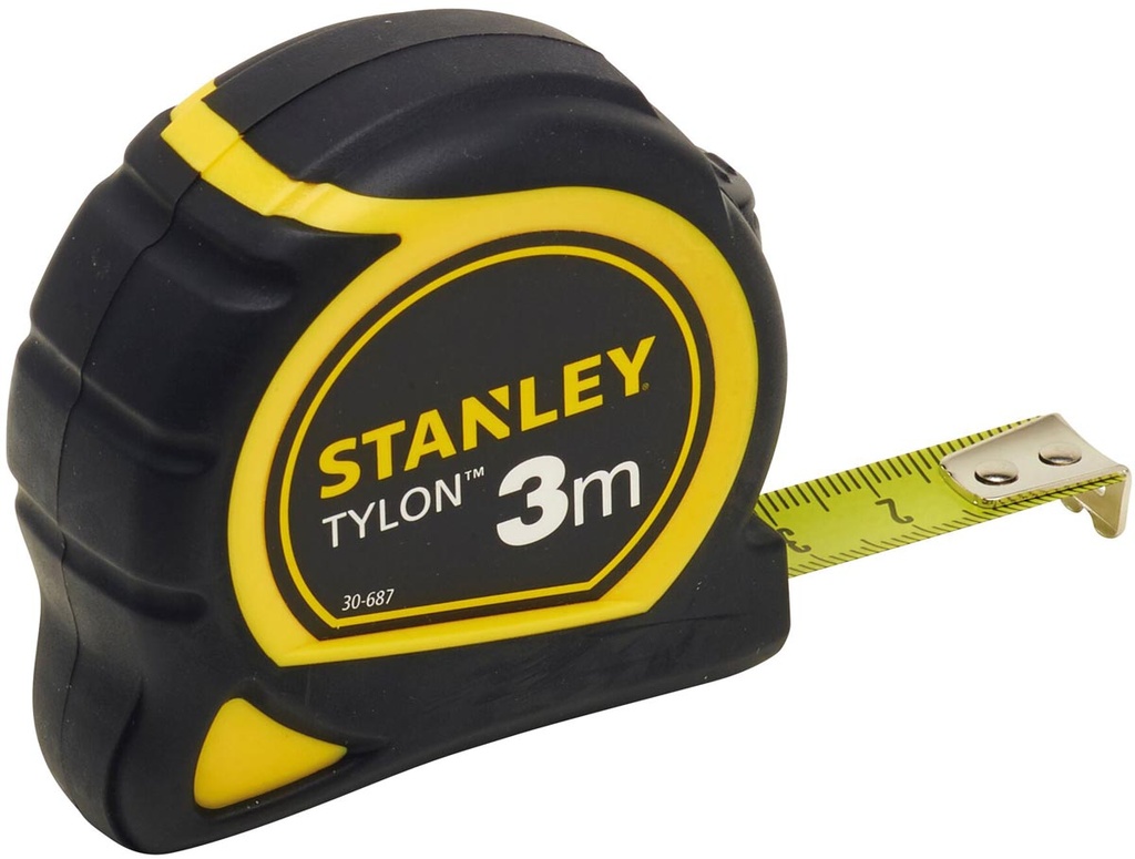 Rolmeter Stanley Tylon 12,7mmx3m zwart/geel