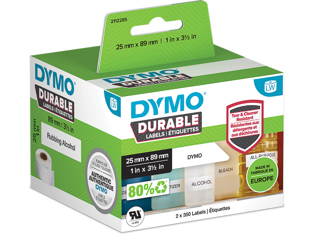 Dymo LW etiket duurzaam 25mmx89mm (700)