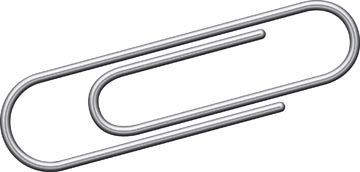 Paperclip Kangaro 25mm rond verzinkt (1000)