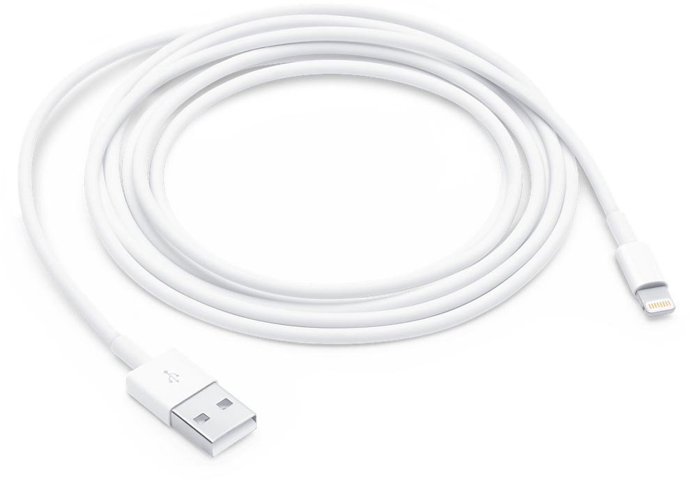 Kabel Apple Lightning (8-pin) naar USB-A lengte 2m wit