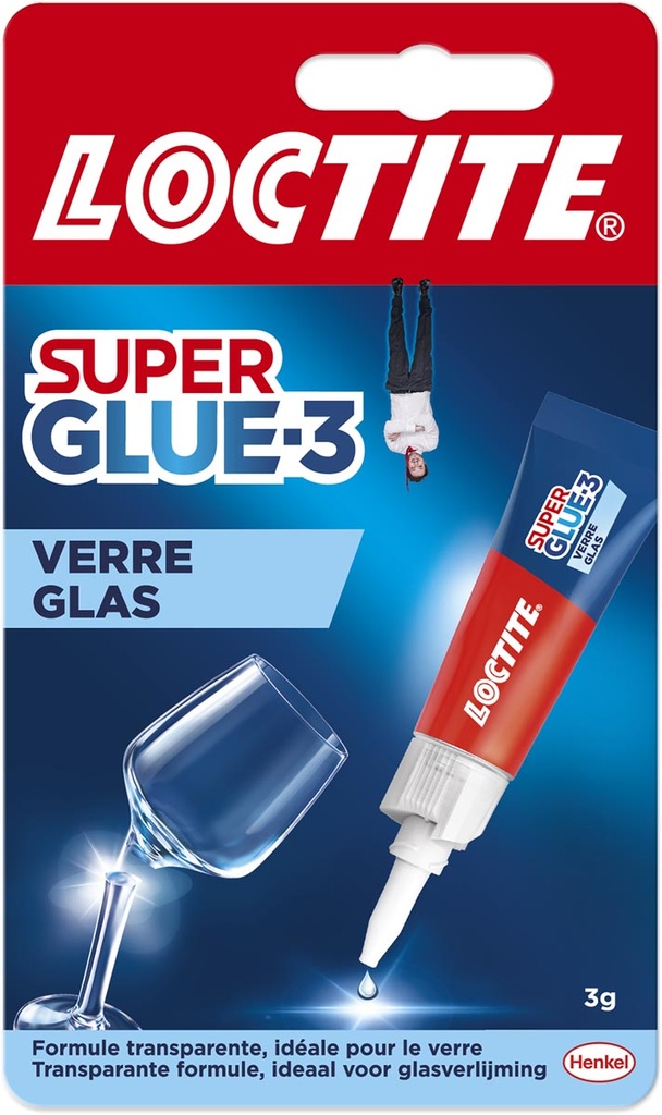 Secondelijm Loctite Super Glue Glas 3g