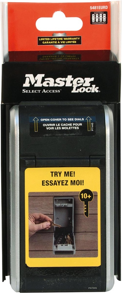 Sleutelkluis De Raat Master Lock 5481 grijs/zwart