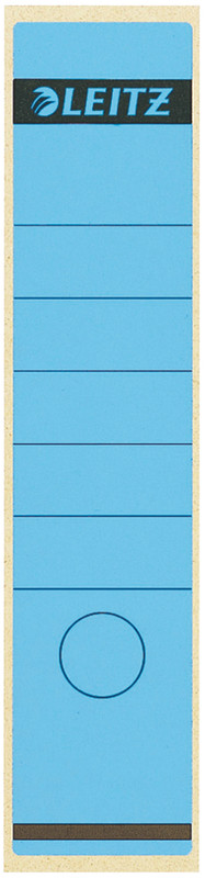 Rugetiket Leitz zelfklevend lang breed blauw (10) (164035)