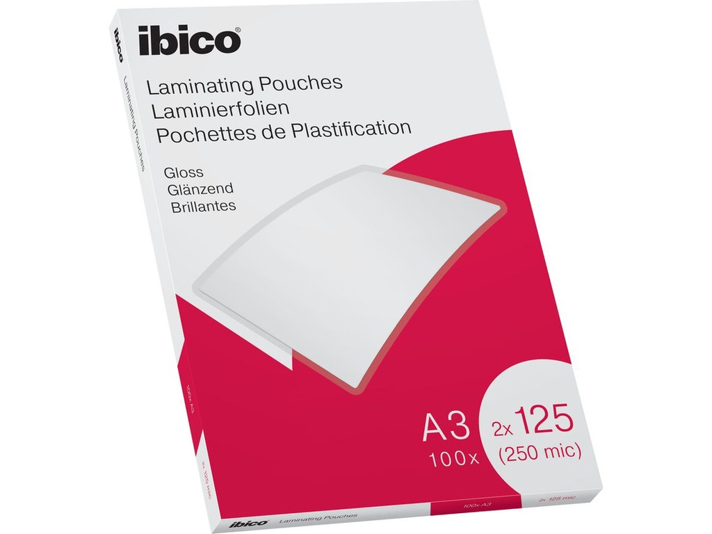 Lamineerhoes Ibico Gloss A3 2x125 micron (100)