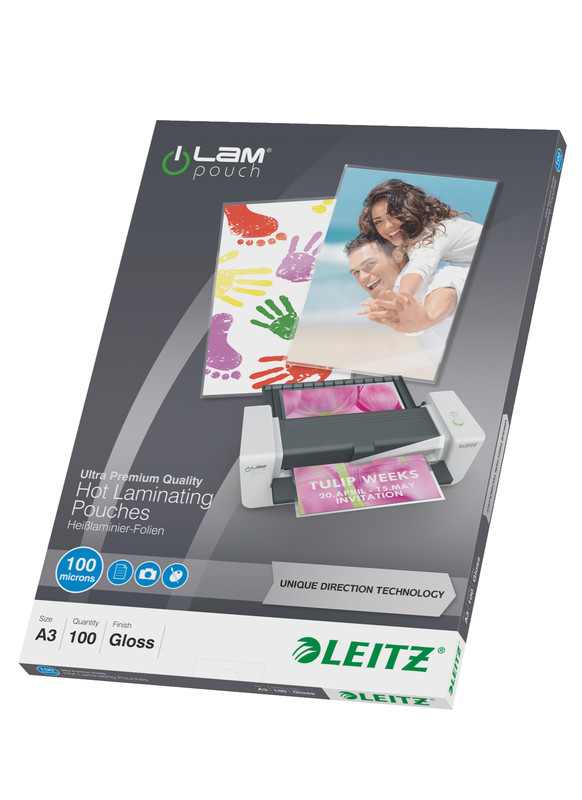 Lamineerhoes Leitz iLam UDT A3 100 micron glanzend (100)