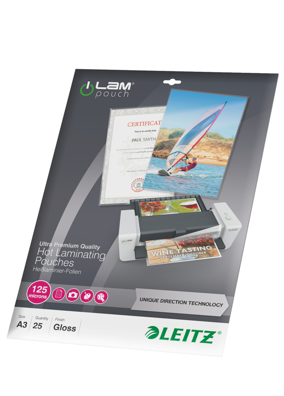 Lamineerhoes Leitz iLam UDT A3 125 micron glanzend (25)