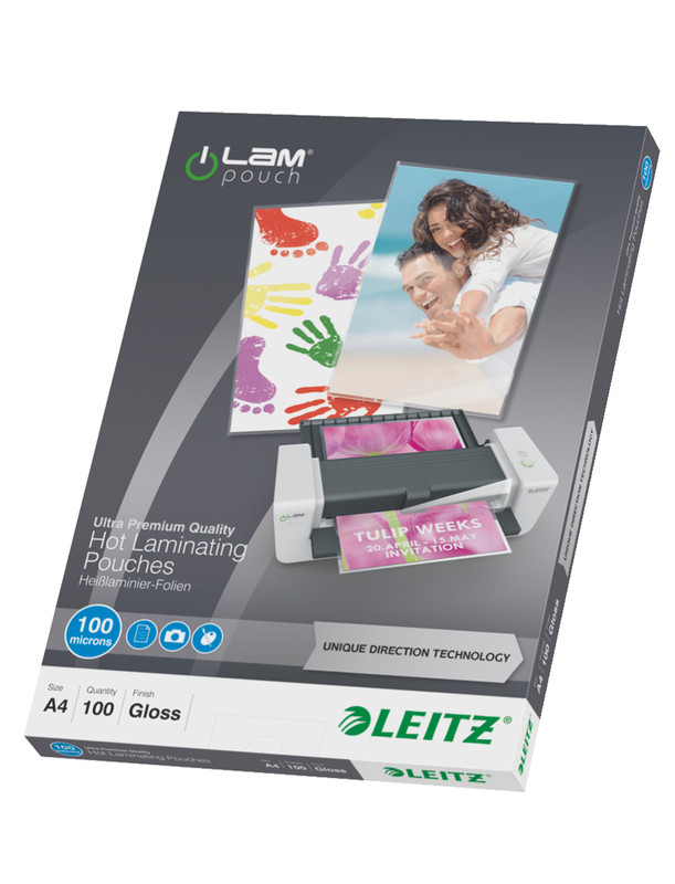 Lamineerhoes Leitz iLam UDT A4 100 micron glanzend (100)