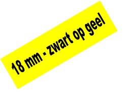 Tape Brother P-Touch TZE-641 18mm zwart op geel