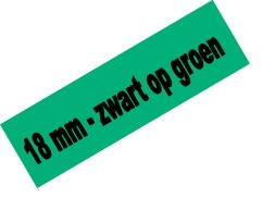 Tape Brother P-Touch TZE-741 18mm zwart op groen