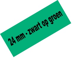 Tape Brother P-Touch TZE-751 24mm zwart op groen