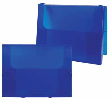 Elastobox Beautone PP A4 2,5cm transparant blauw