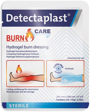 Burn Care hydrogel compres Detectaplast brandwonden 20x20cm