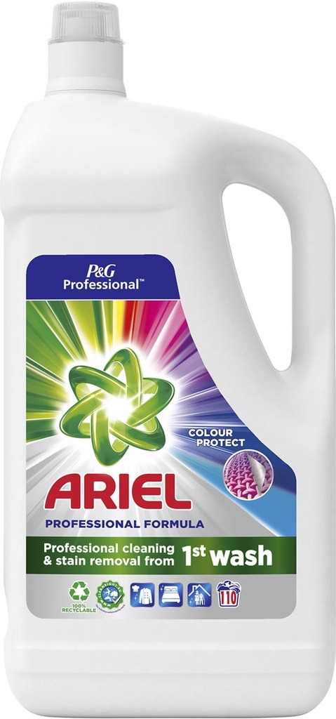 Professional wasmiddel Ariel color fles 4,95L