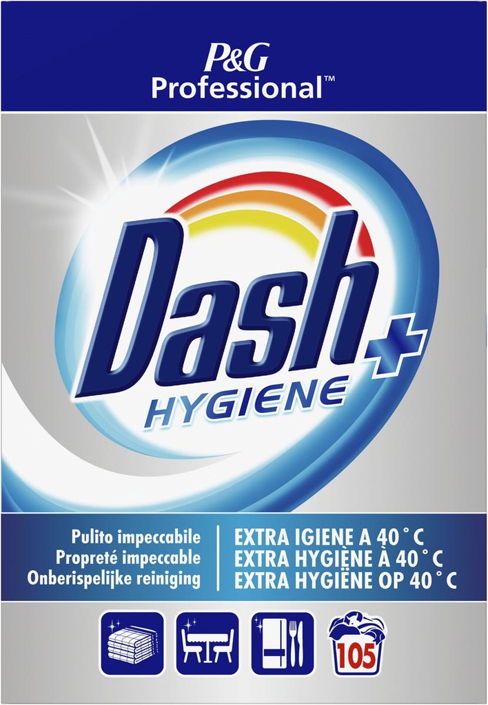 Professional waspoeder Dash extra hygiëne doos 6,5kg