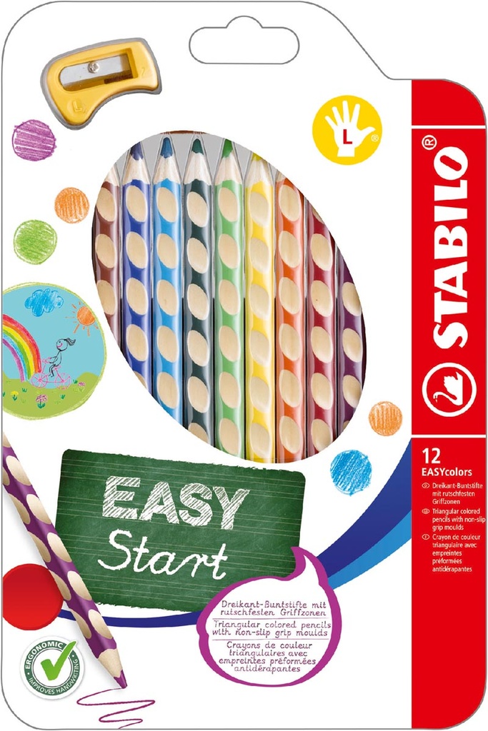 Start kleurpotlood Stabilo Easy linkshandig assortie (12)