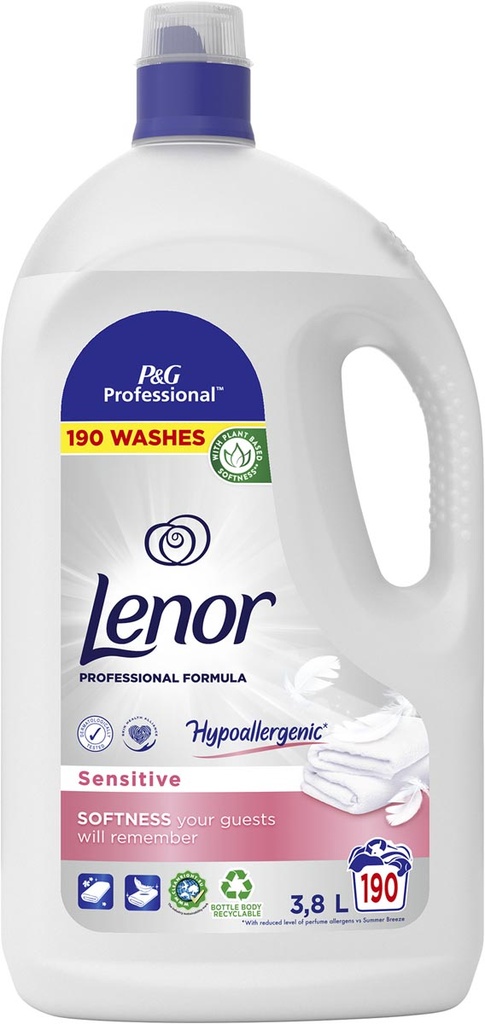 Wasverzachter Lenor Professional sensitive fles 3,8L