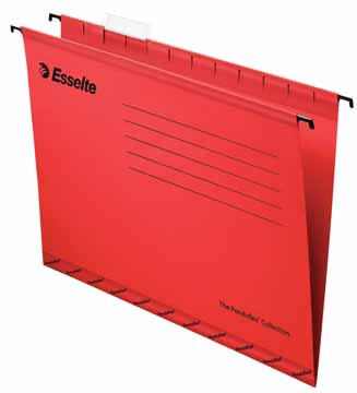 Hangmap Esselte Classic karton A4 330mm V-bodem lade rood (25)