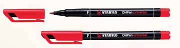 Permanent marker Stabilo Universal OHP ronde punt 0,7mm rood