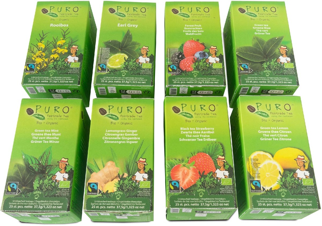 Bio thee Puro assortiment fairtrade (8x25)