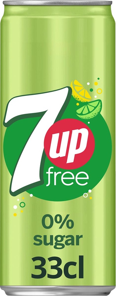 Free frisdrank 7up sleek blik van 33 cl (24)