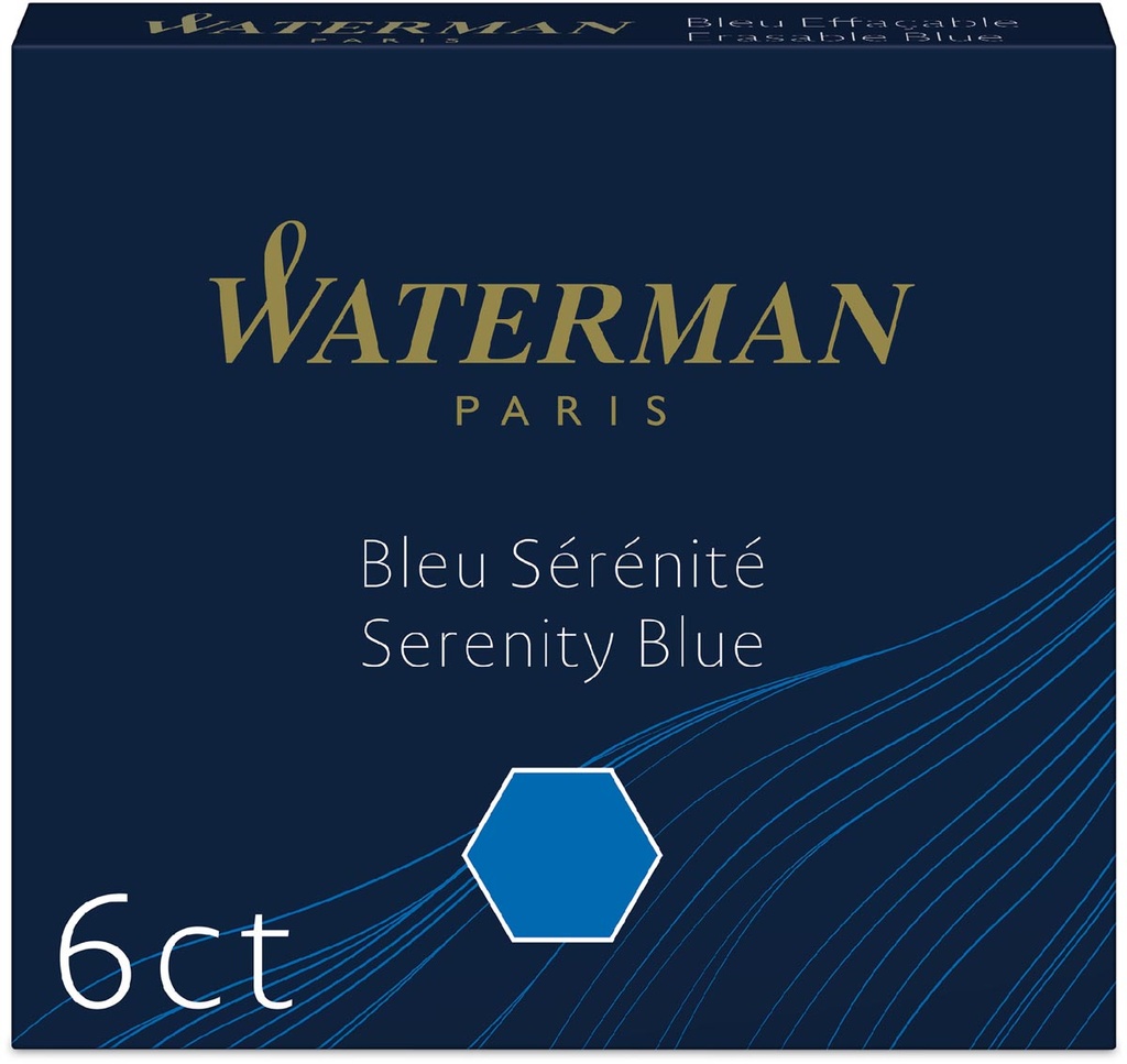 Inktpatronen Waterman blauw (6)