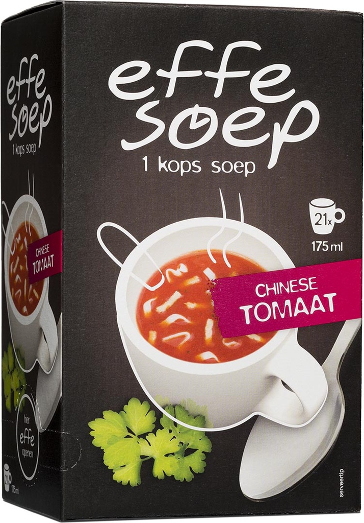 Soep Effe Soep 1-kops Chinese tomaat 175ml (21)