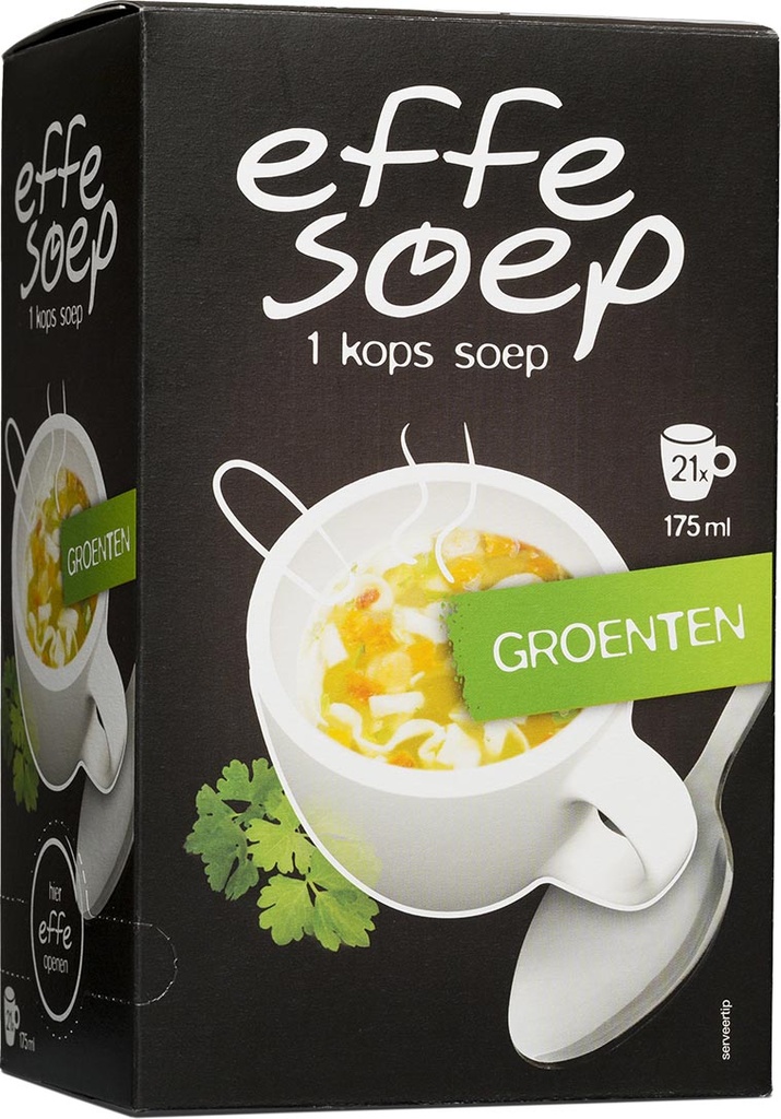 Soep Effe Soep 1-kops groenten 175ml (21)