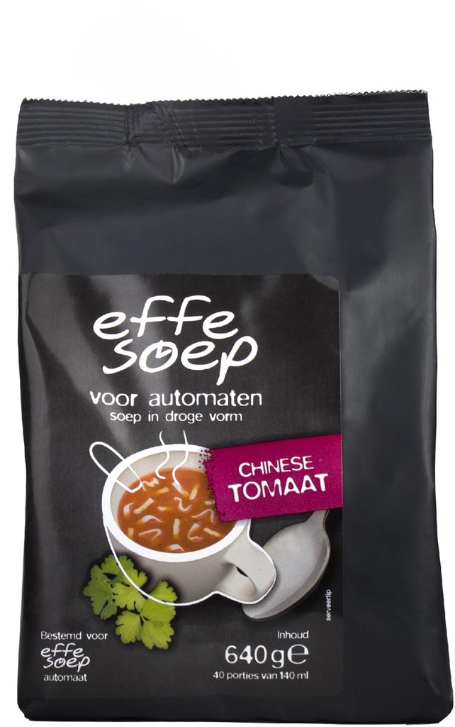 Soep Effe Soep vending Chinese tomaat 140ml zak (40)