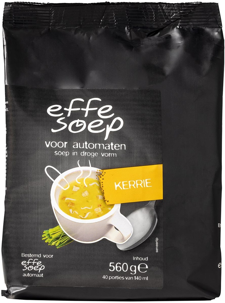 Soep Effe Soep vending kerrie 140ml zak (40)