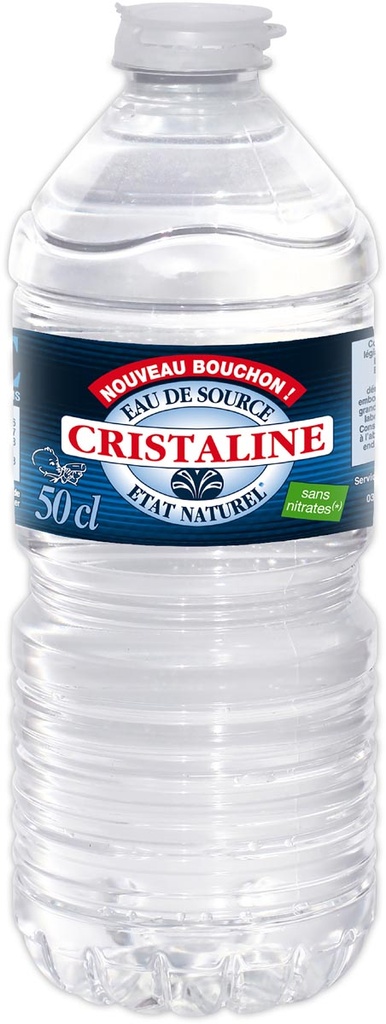 Water Cristaline plat niet-bruisend fles van 50 cl (24)