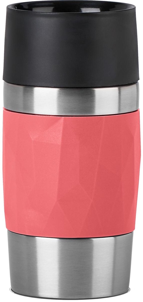 Thermosbeker Emsa Travel Mug Compact 0,3L koraalrood