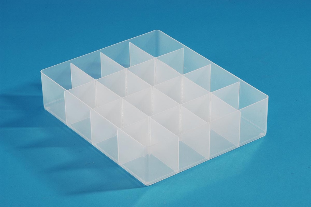 Divider Really Useful Box kunststof verdeelbox met 16 vakjes transparant