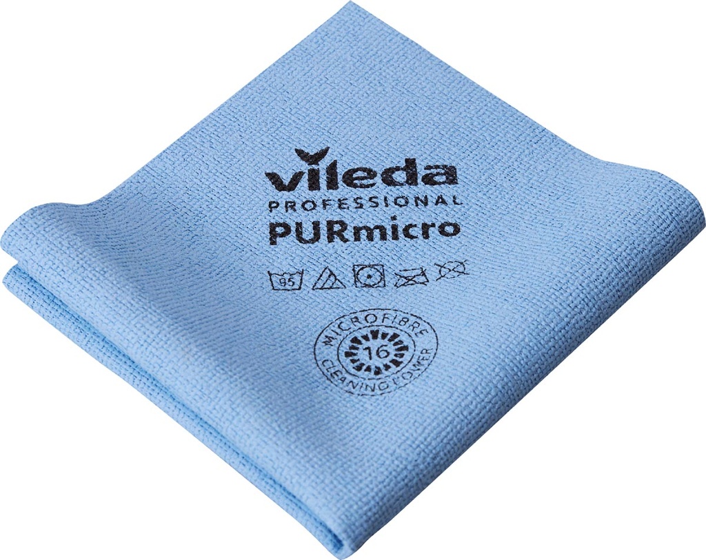 Microvezeldoek Vileda Purmicro Active blauw (5)