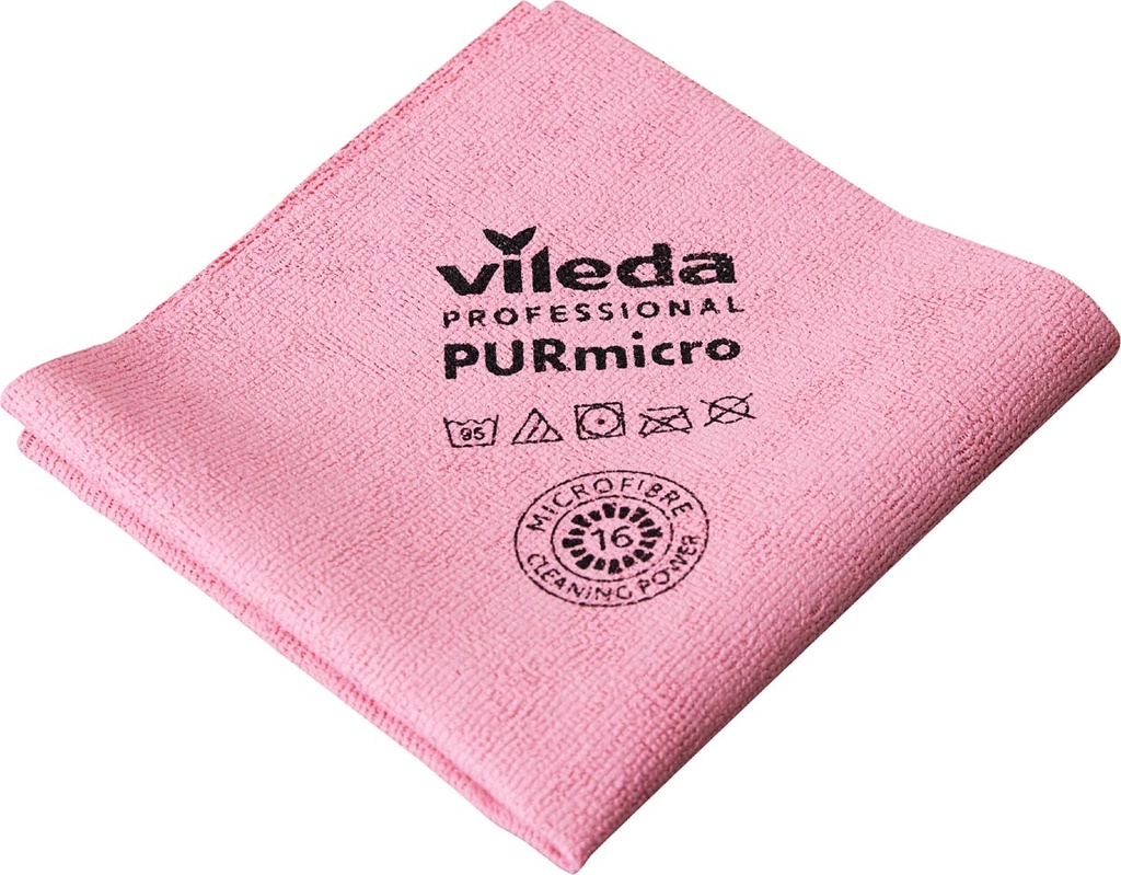 Microvezeldoek Vileda Purmicro Active rood (5)