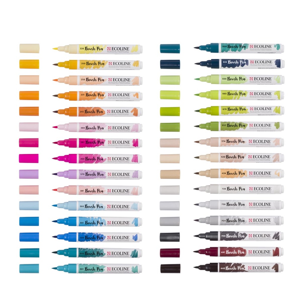 Brushpen Talens Ecoline Additional set assorti (30)