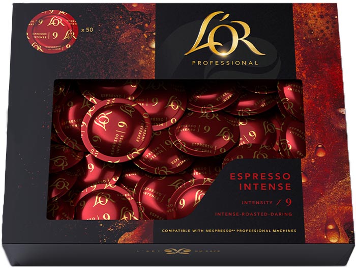 Koffiediscs Douwe Egberts L'or professional Intensity 9 Espresso Intense (50)