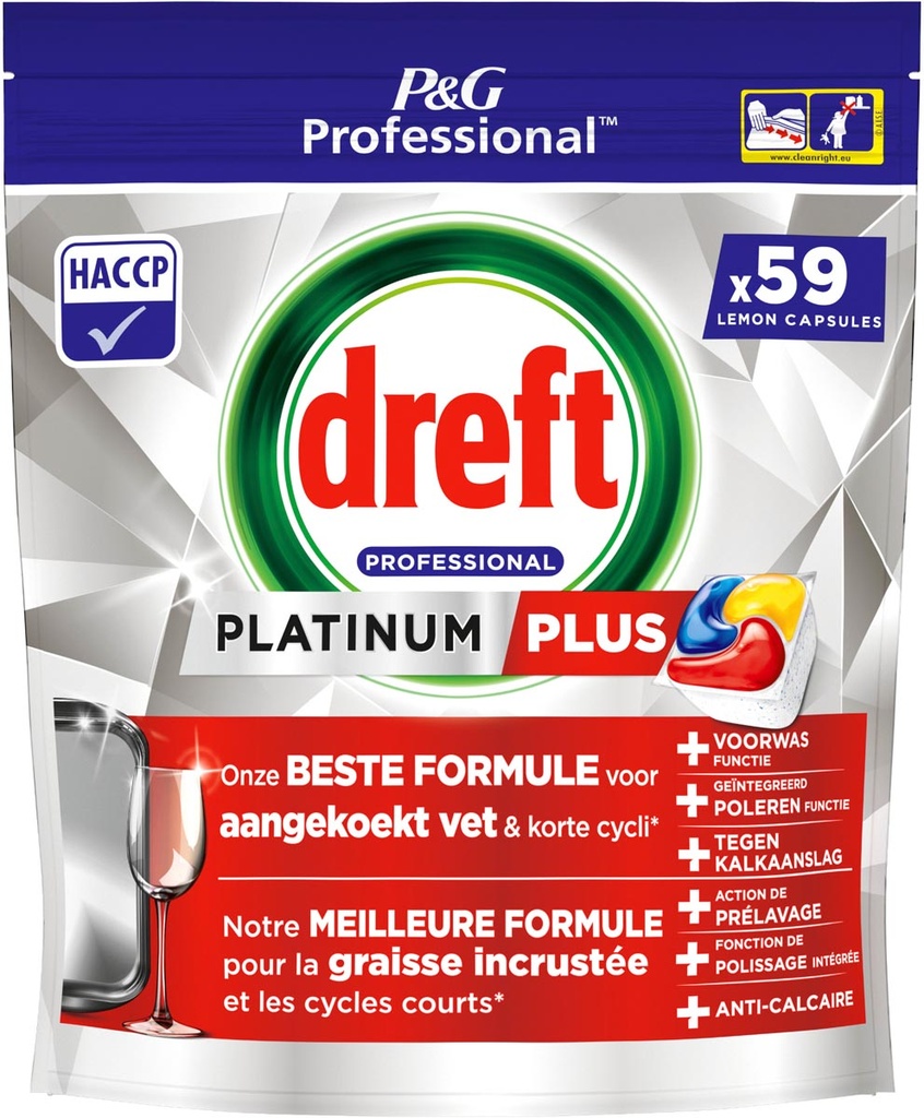 Vaatwasmiddel Dreft Platinum Plus Lemon (59)