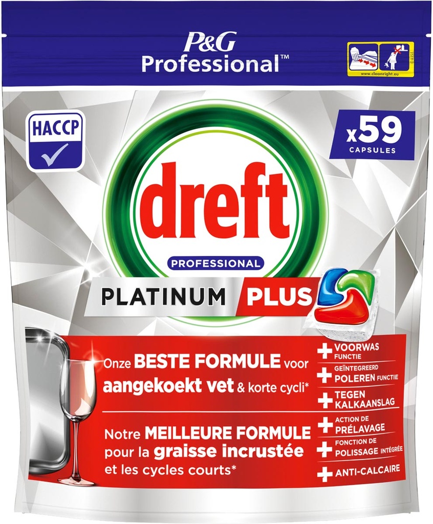 Vaatwasmiddel Dreft Platinum Plus Regular (59)