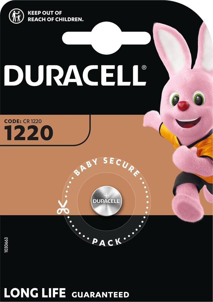 Knoopcelbatterij Duracell Specialty Electronics CR1220