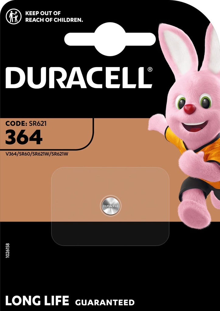 Knoopcelbatterij Duracell 364