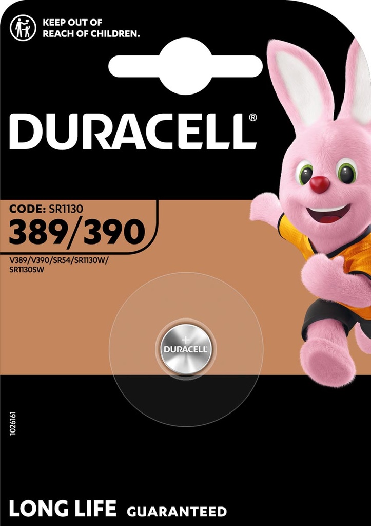 Knoopcelbatterij Duracell 389/390