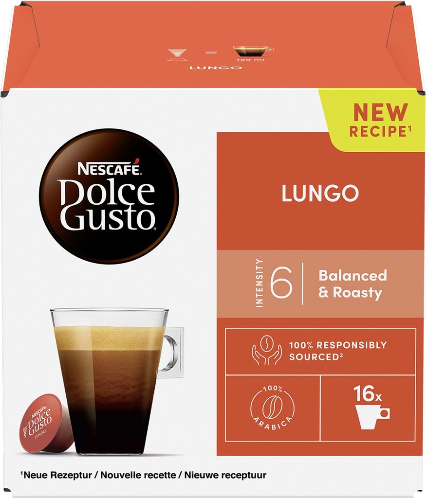 Koffiecapsules Nescafé Dolce Gusto Lungo (16)