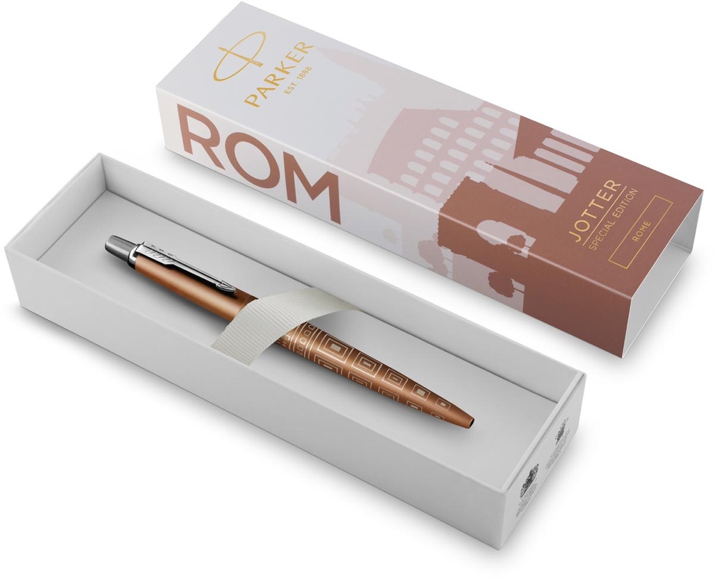 Balpen Parker Jotter special edition Romeblauwe inkt medium punt 1mm in giftbox