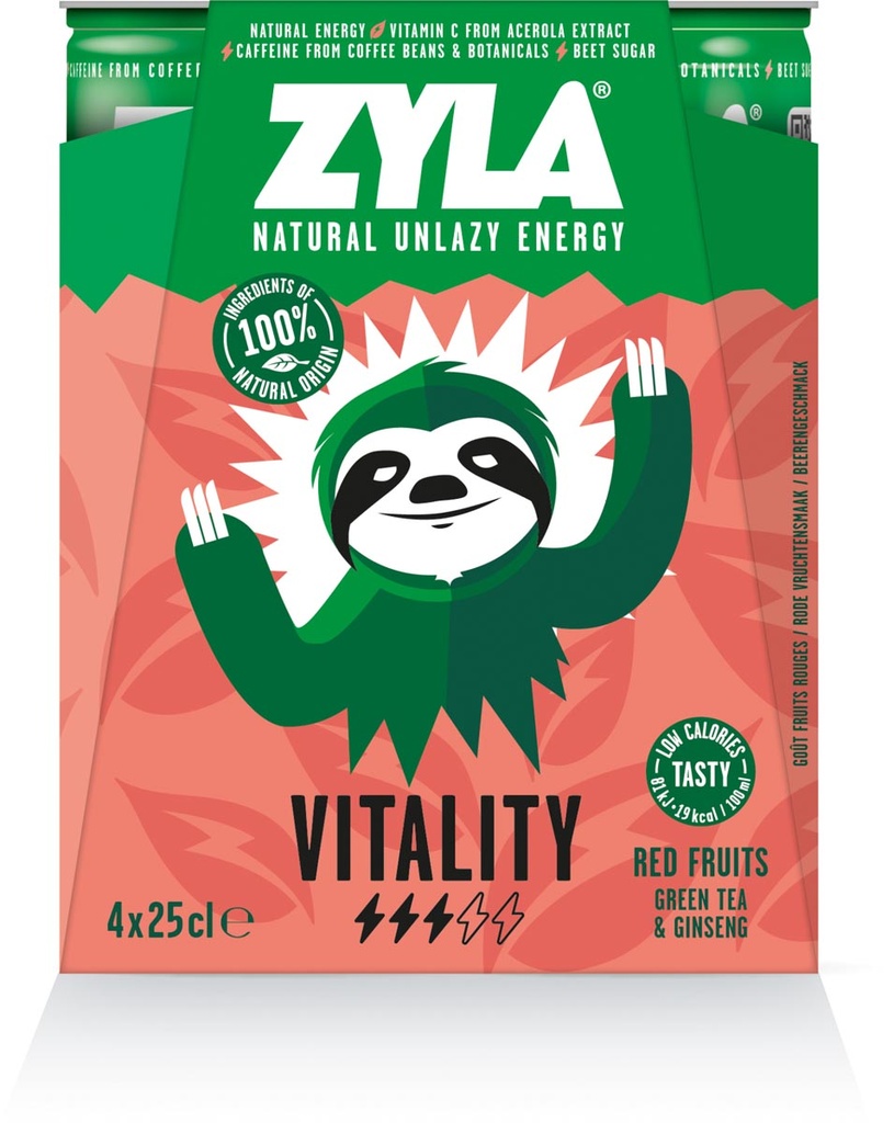 Energiedrank Spa Zyla Vitality rode vruchten blik 25cl (4)