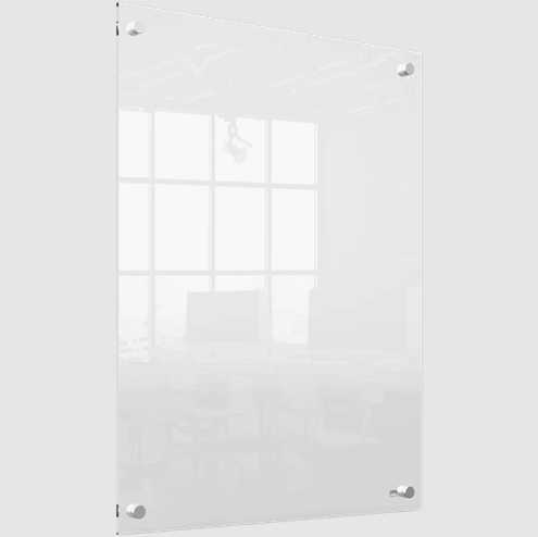 Memobord Nobo acryl 60x45cm voor muurbevestiging transparant