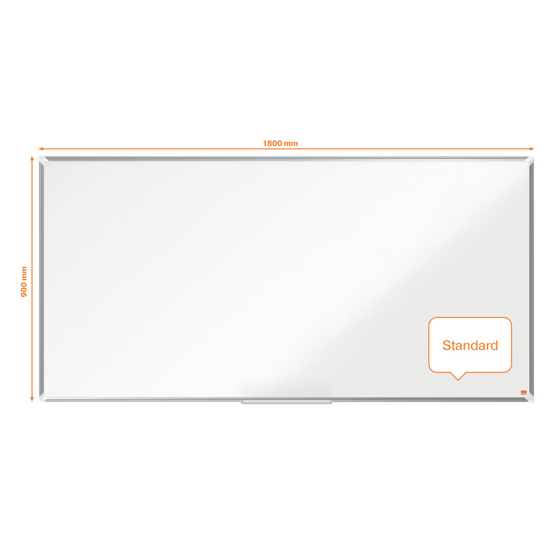 Whiteboard Nobo Premium Plus Emaille magnetisch 180x90cm wit