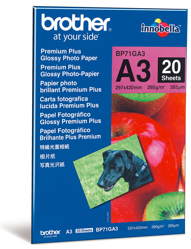 Fotopapier Brother Premium Plus Glossy A3 260g glanzend (20)