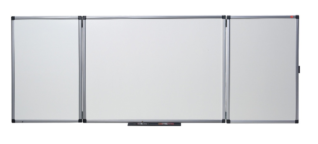 Whiteboard Nobo Prestige Email magnetisch uitklapbaar 90x120/240cm